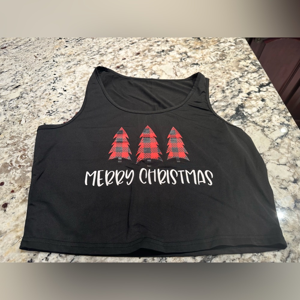 SHEIN Womens Christmas Pajama Top